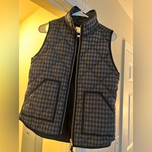 J Crew plaid vest size xs